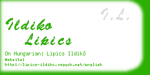 ildiko lipics business card